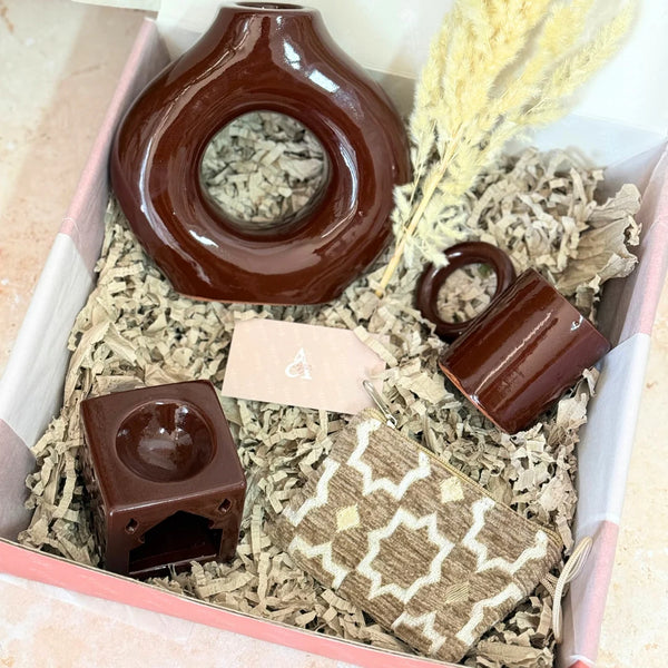 Duo 2 coffrets cadeaux Marron