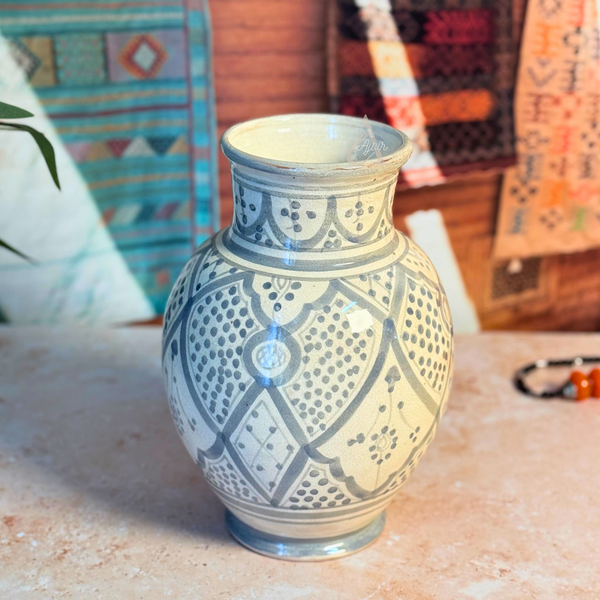 Vase artisanal bombé Kasbah