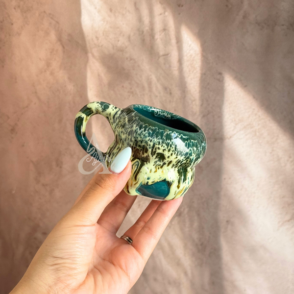 Tasse à café artisanale en céramique émaillée Talla