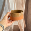 Set 3 saladiers bicolore Terracota et beige