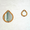 Miroir artisanal larme raphia Timkit - 3 tailles