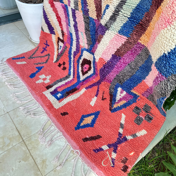 Tapis Azilal coloré 2,45m/1,56m - Ajbir