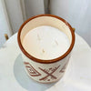 Bougie artisanale Amazigh marron XL parfum Jasmin