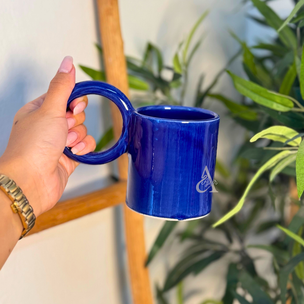 Mug artisanal uni anse en haut 200ml