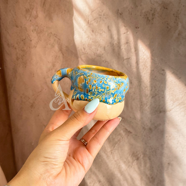 Tasse à café artisanale en céramique émaillée Talla