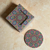 Pack 6 sous tasses Zellige rond multicolore