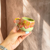 Tasse à café artisanale en céramique émaillée Talla