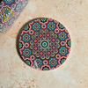 Pack 6 sous tasses Zellige rond multicolore