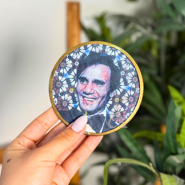 Sous tasse artisanale ABDELHALIM en Verre & laiton doré