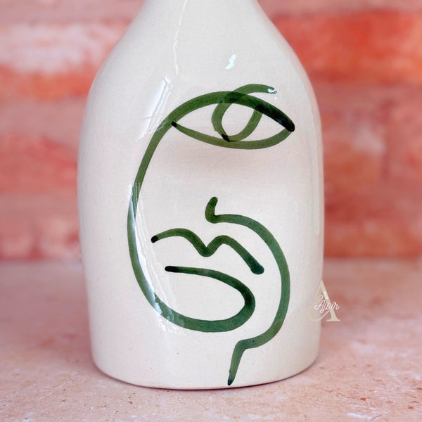 Vase bouteille Oudm vert