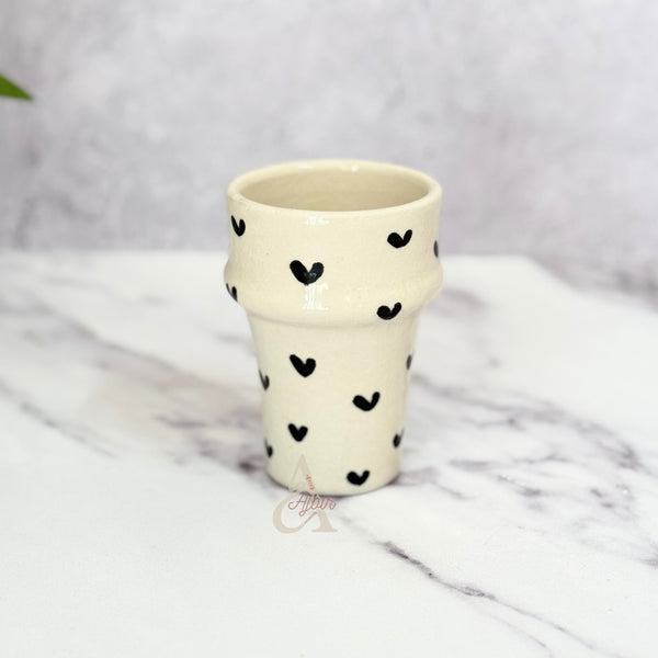 Verre Tayri beldi cœur noir