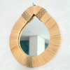 Miroir artisanal larme raphia Timkit - 3 tailles