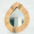 Miroir artisanal larme raphia Timkit - 3 tailles