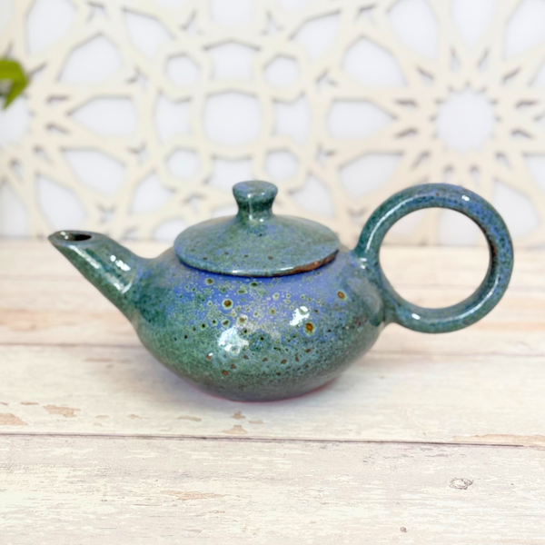 Théière en céramique moucheté