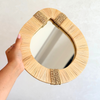 Miroir artisanal larme raphia Timkit - 3 tailles