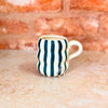 Mug ondulé rayé