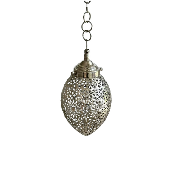 Suspension en laiton Losa argenté - Ajbir