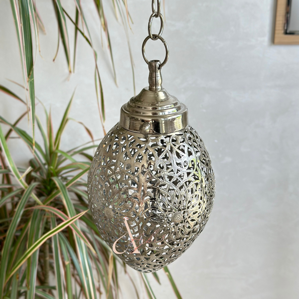 Suspension en laiton Losa argenté - Ajbir