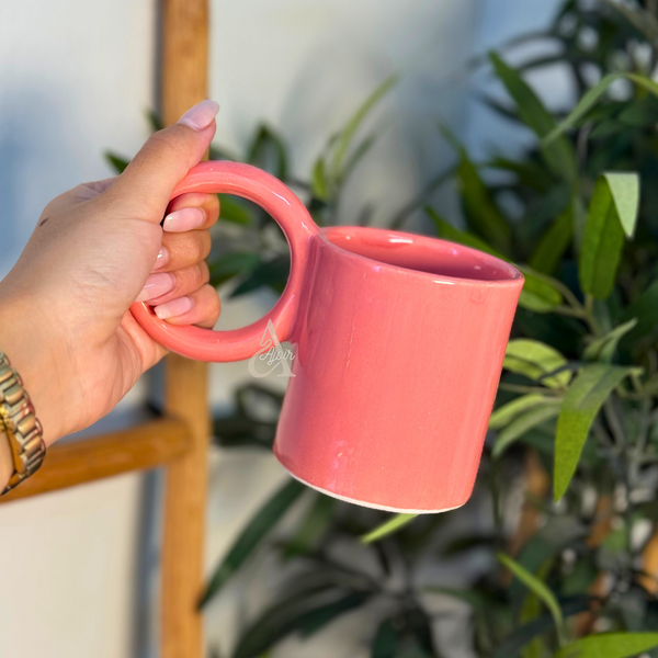 Mug artisanal uni anse en haut 200ml