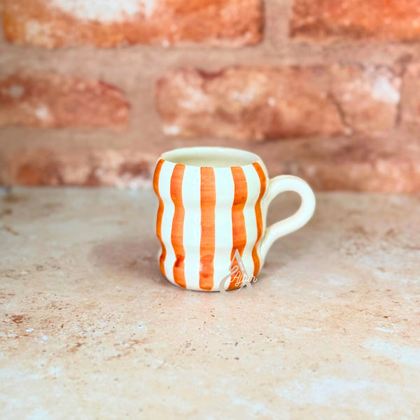 Mug ondulé rayé