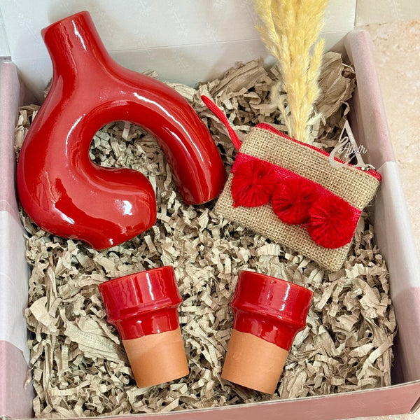 Coffret cadeau artisanal Adal rouge