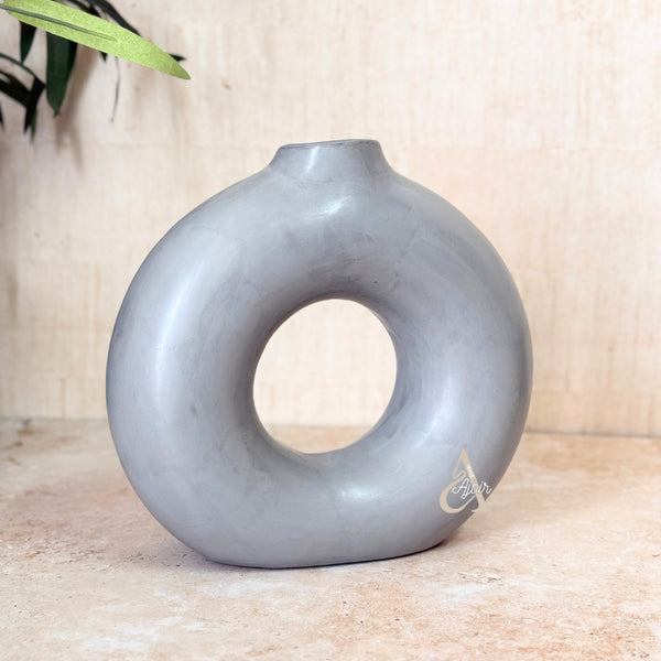 Vase artisanal Tafoukt bombé mat