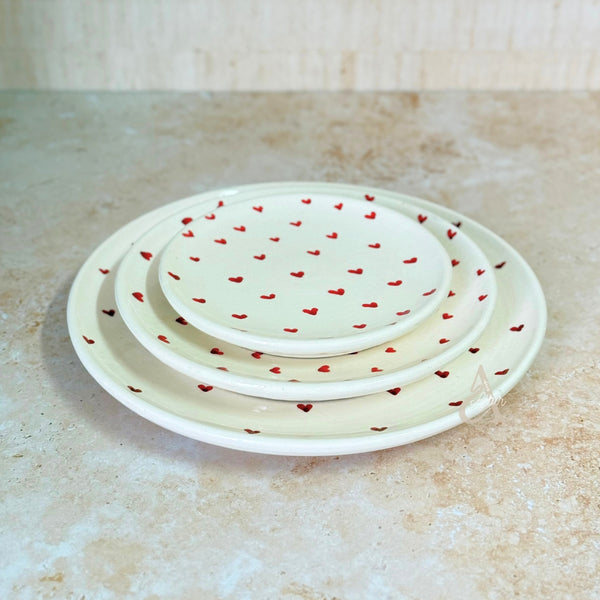 Set assiettes Tayri cœur (3 pièces)