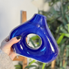 Vase artisanal Medina bleu vernis