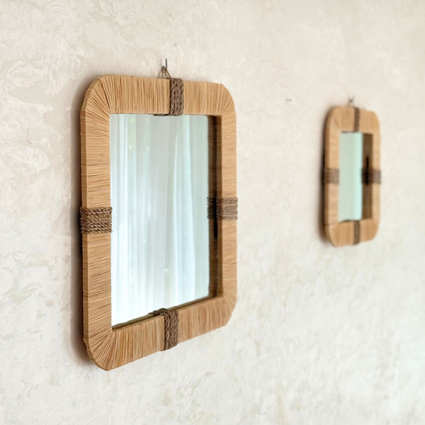 Miroir artisanal carré Tisli