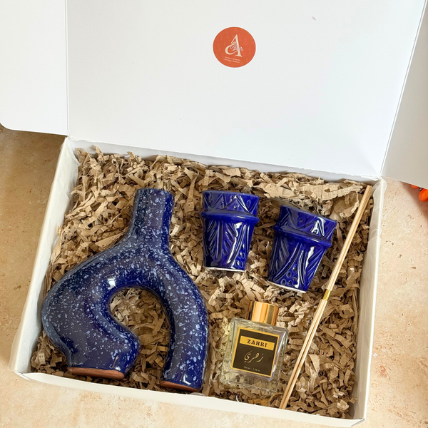 Coffret cadeau artisanal Adal bleu