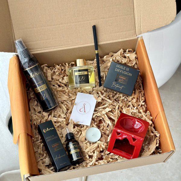 Coffret cadeau artisanal senteur Zahri - Fleur d'Oranger