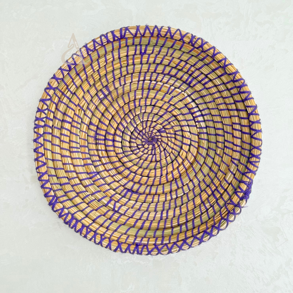 Plateau artisanal berbère Talount coloré 30cm