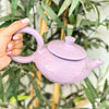 Coffret cadeau artisanal théière mauve