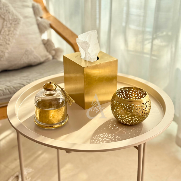 Cloche en verre et laiton