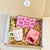 Coffret cadeau artisanal ondulé rose