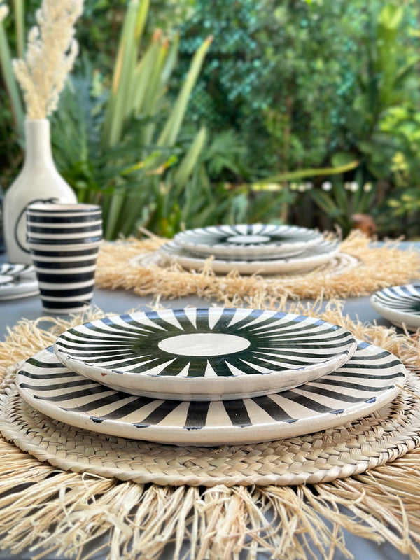 Set assiettes Tafoukt noir (6 pièces)