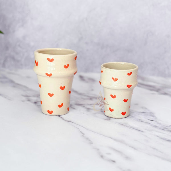 Tasse beldi Tayri cœur orange