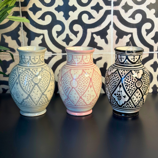 Vase artisanal bombé Kasbah