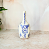 Vase bouteille amazigh bleu