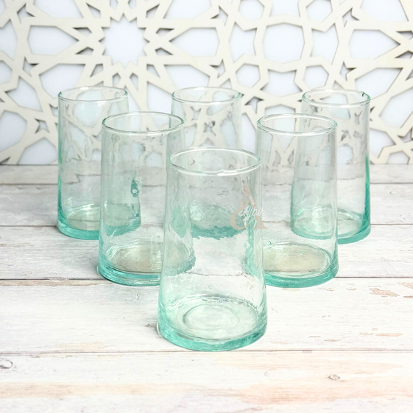 Set de 6 verres à eau/jus beldi transparent