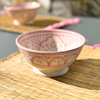 Bol artisanal marocain Taddart rose 15cm
