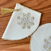 Duo porte-théière et sous-théière artisanal brodé Tafsut