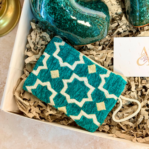 Coffret Cadeau artisanal Assayas turquoise | Edition Journée de la Femme