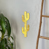 Cactus en laiton doré