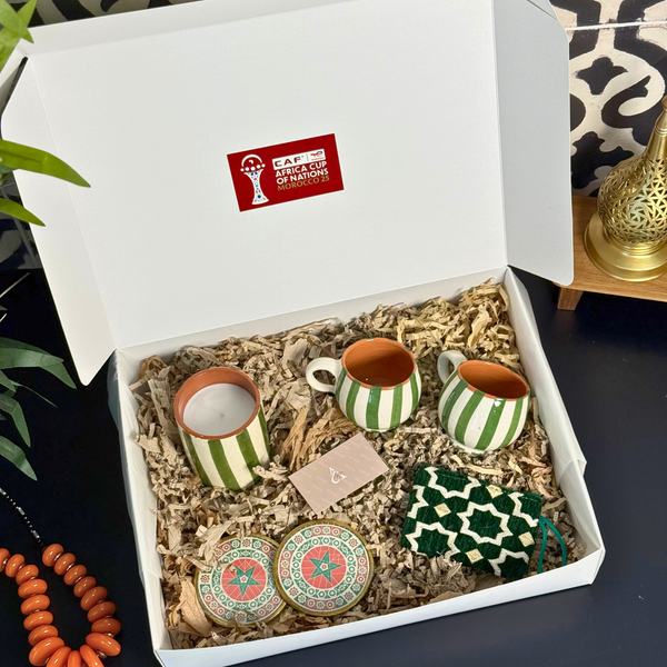 Coffret cadeau Tazrart Vert Maroc – Édition spéciale CAN 2025
