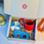 Coffret cadeau artisanal Achibane bleu et rouge