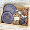 Coffret Cadeau Artisanale XL Vaisselle Bleu Majorelle