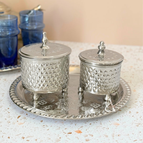 Sucrier traditionnel artisanal martelé petit