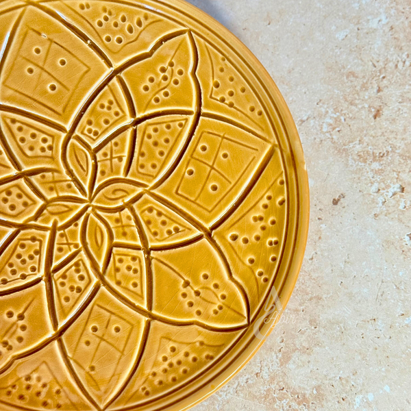 Assiette Tizwelt sable 20cm