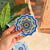 Pack 6 sous tasses Zellige fleur multicolore